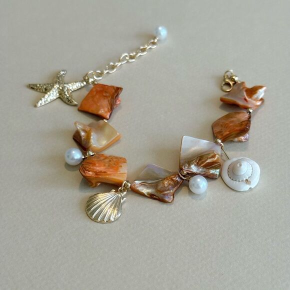 Starfish Charm Bracelet N1461 - Picture 4 of 5